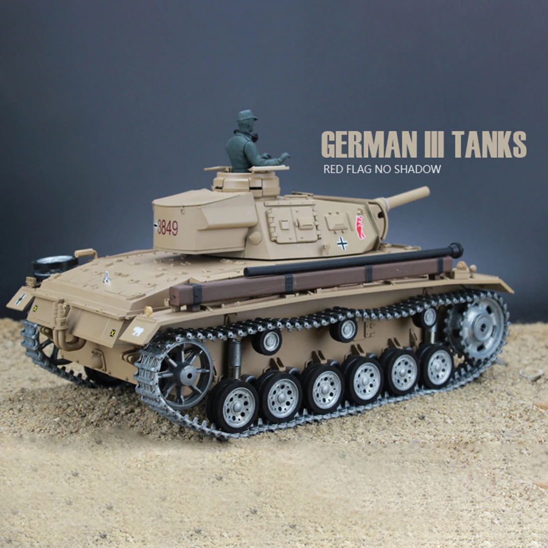 1:16 немецкий Tank H Танк 2 4G модель дистанционного управления Военный танк со