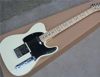 inherit the classic wood color electric guitar chrome accessories can be customized as required