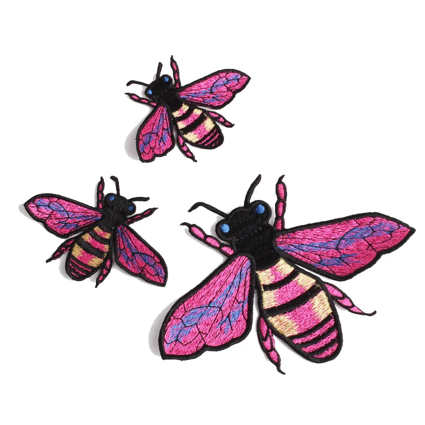 Крутые нашивки пчела с утюгом аппликацией для шитья одежды большие курток сделай