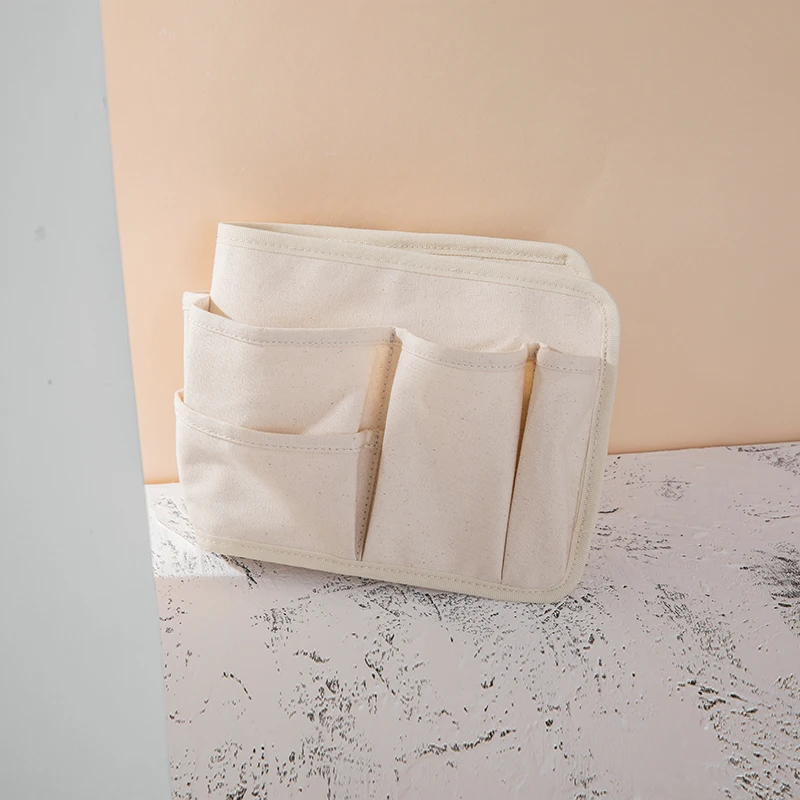 

Pure cotton canvas bag support bucket bag liner bag middle bag ins simple multi-pocket female makeup pen bag