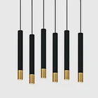 Светодиодный подвесной светильник с регулируемой яркостью, длинная трубчатая лампа для кухни, острова, столовой, магазина, бара, украшение, цилиндрическая трубка, подвесной светильник, лампа для кухни