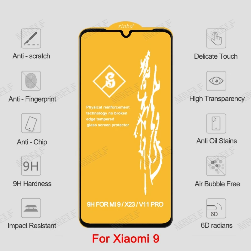 6D на стекле для Xiaomi Redmi Note 7 6 Pro 5 4X протектор экрана Redmi 7A Note 7 5 6 Pro защита экрана закаленное защитное стекло для Xiaomi Mi 9 SE 8 A2 Lite A3 CC9 CC9E Mi 9 безопасность стекло 7A Redmi Note 7 5 Pro