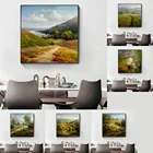 Картина маслом на холсте импрессиониста, настенные постеры с естественным пейзажем, украшение для гостиной и дома