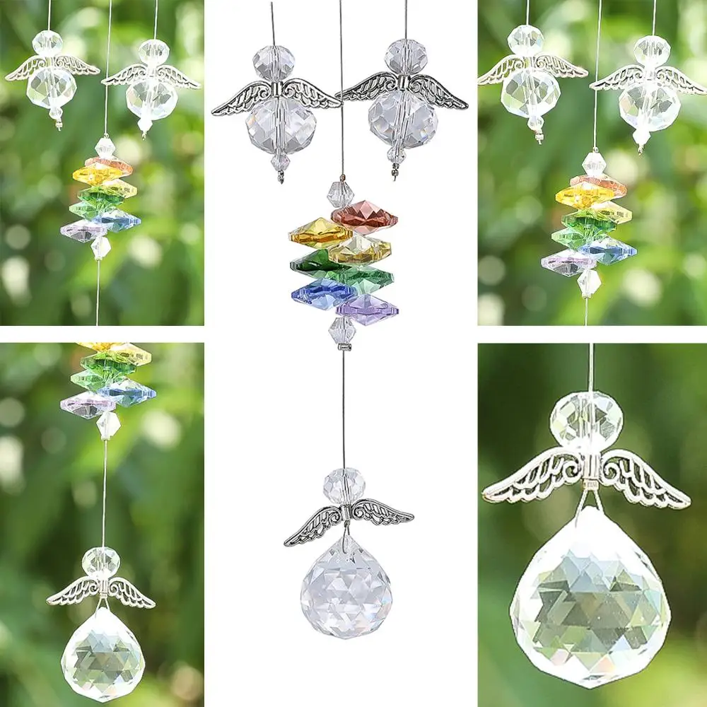 H &amp D Хрустальная люстра Призмы Ангел Дизайн висячая подвеска солнечные
