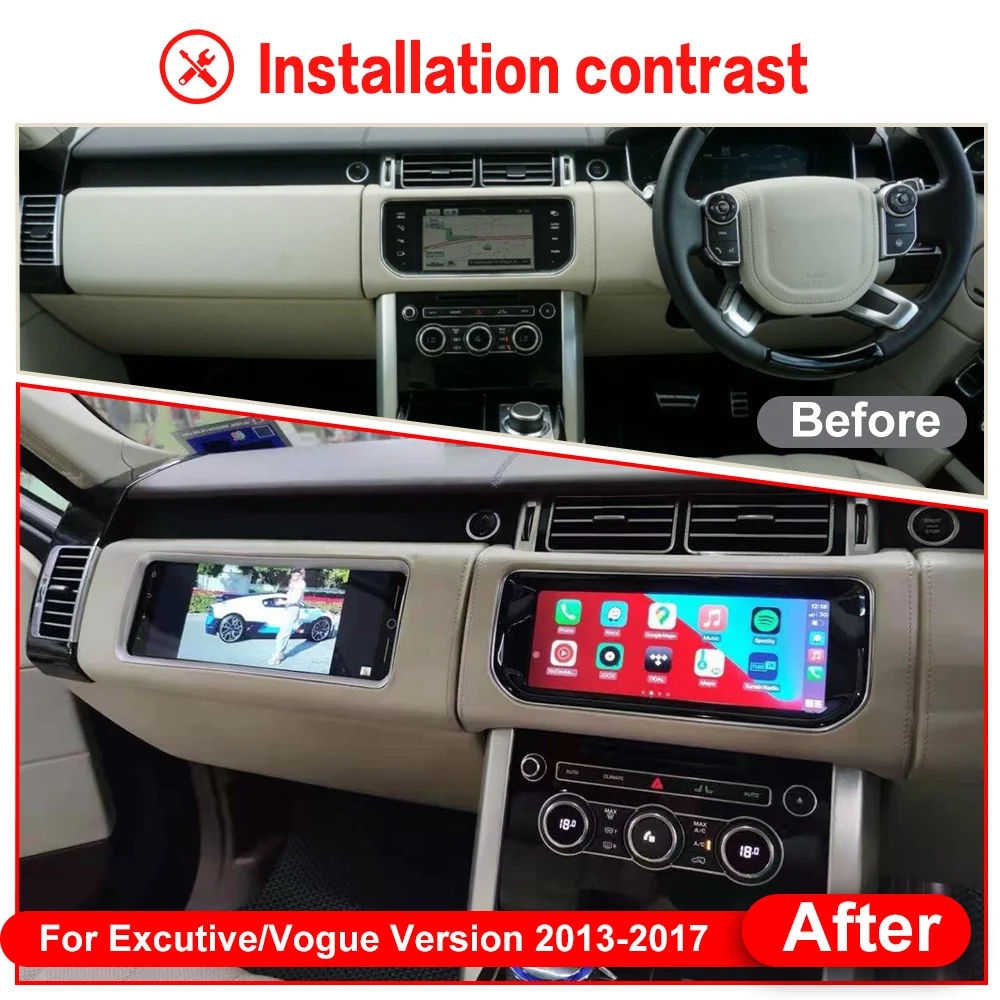 12.3 For Excutive/Vogue Version Car Co-pilot Multimedia Land Rover carbon steering wheel Air conditioner LCD meter