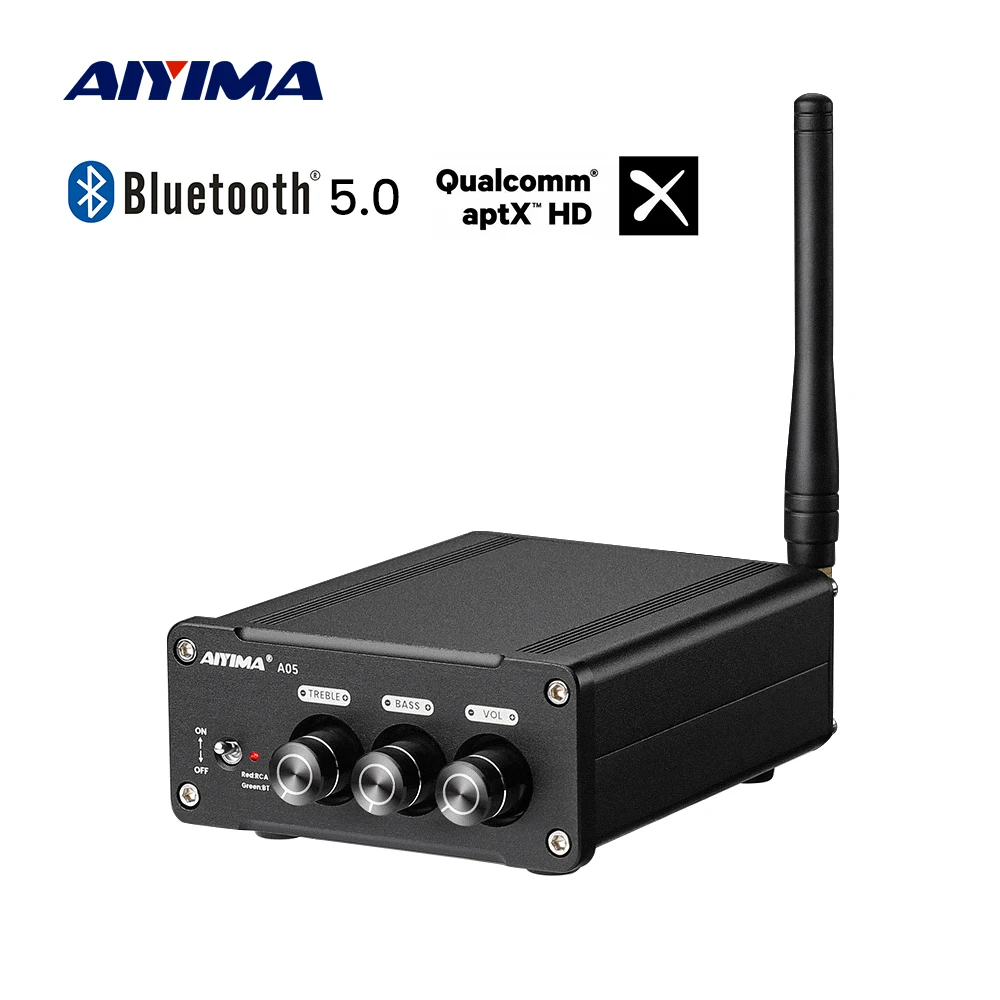 AIYIMA TPA3221 Bluetooth 5 0 стерео усилитель цифровой Мощность QCC3034 APTX HD звука Динамик