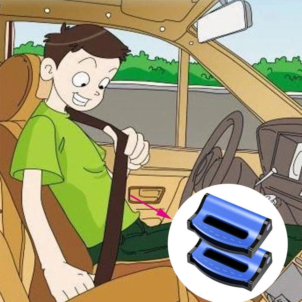 

2 шт. Зажим для ремня автокресла высокого качества ремень эластичный зажим автоматическая 4 пластиковых вождения ca интерьер оборудование за...