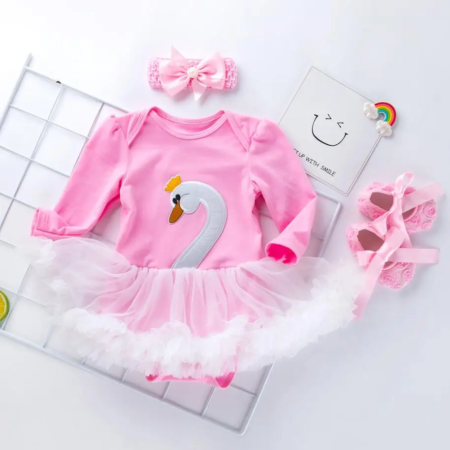 Бежевый Комплект из 3 предметов, платье-пачка для девочек 1-2 лет на день рождения, нарядное платье-пачка для маленьких девочек, наряд для младенцев, повязка на голову для детей 0-24 месяцев - Цвет: Бежевый