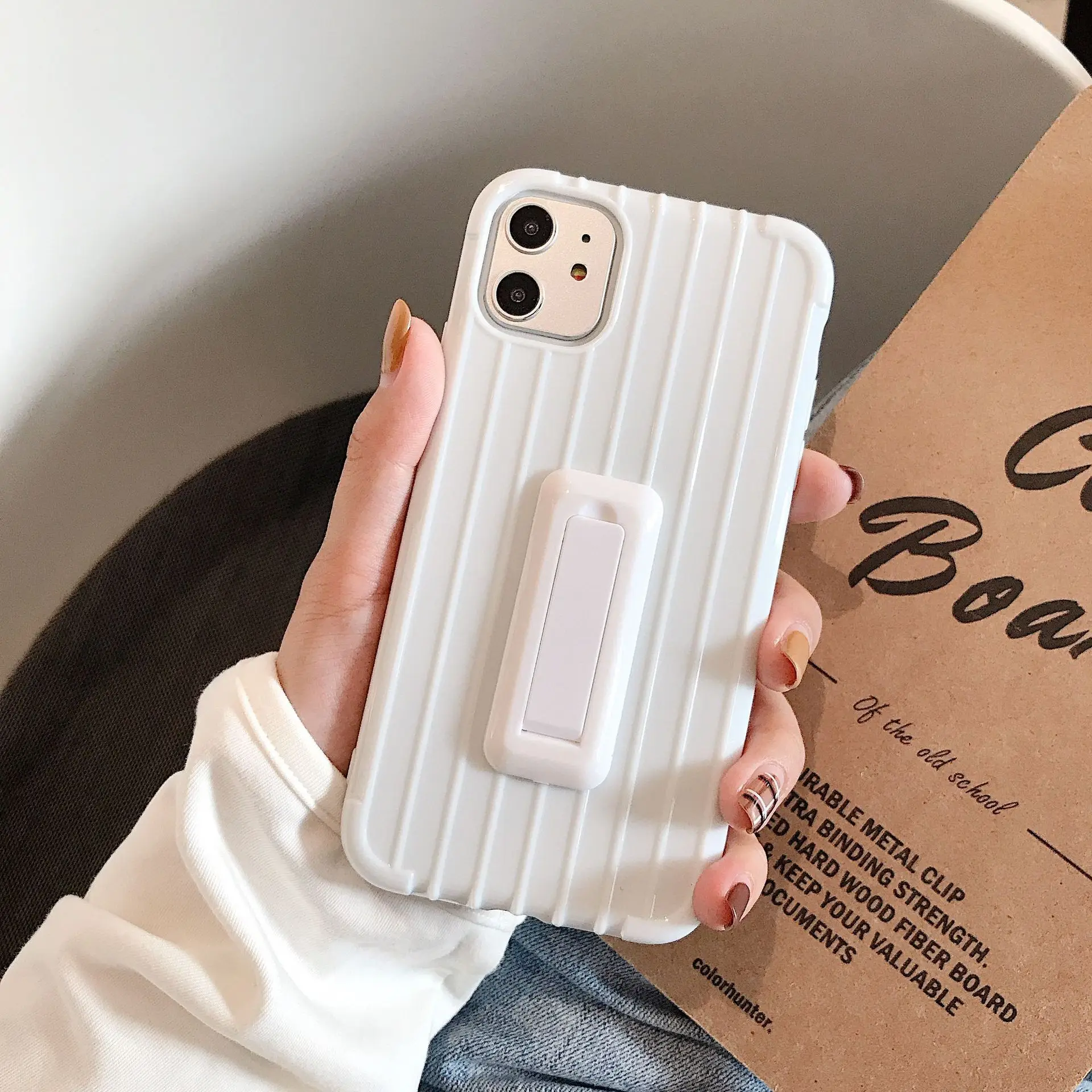 Silicone Case For Iphone 11 Pro Kickstand Original X XR Xs Max Cover 6 6s 7 8 Plus Soft Shockproof |