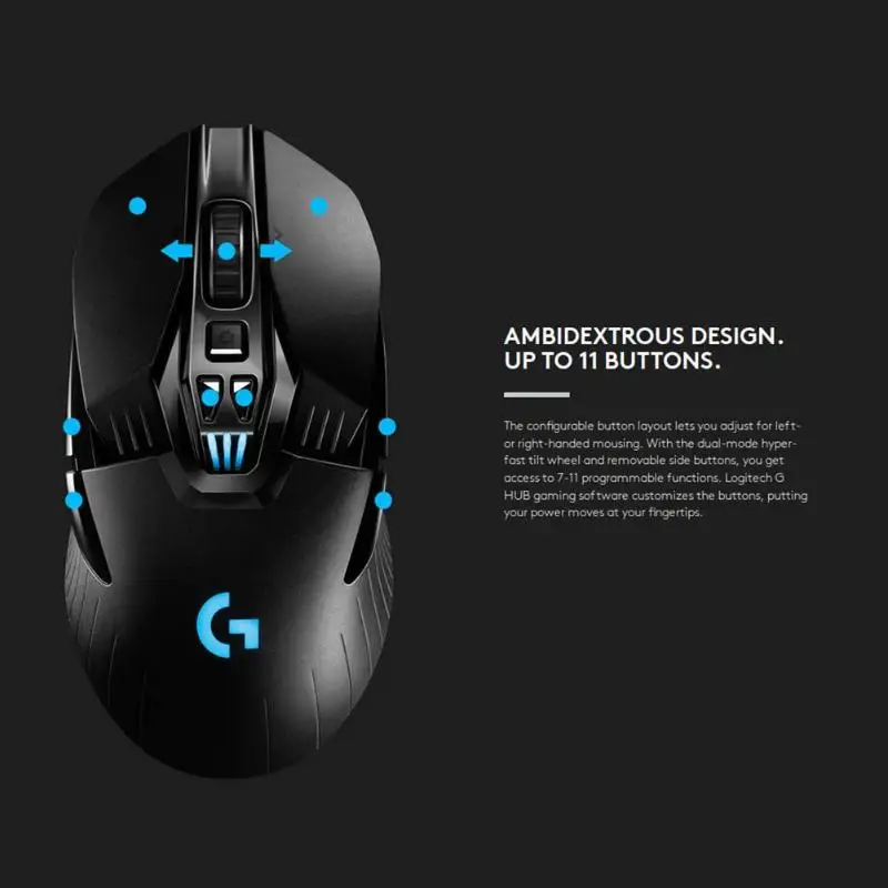 Logitech G903 LIGHTSPEED USB Беспроводная 16000 dpi HERO 16K оптическая игровая мышь профессиональная RGB игровая мышь logitech Gamer mouse