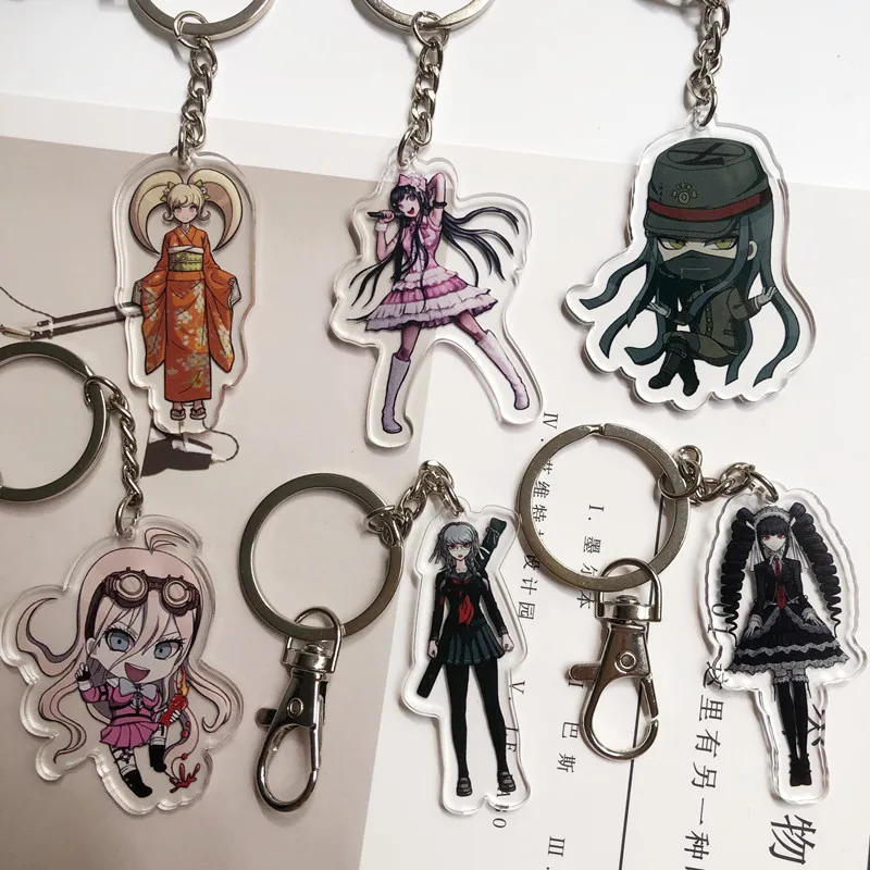 

Аниме Danganronpa: Trigger Happy Havoc Saionji Hiyoko Korekiyo Shinguji IU Iruma, мультяшный акриловый брелок, игрушка, брелок, подвеска