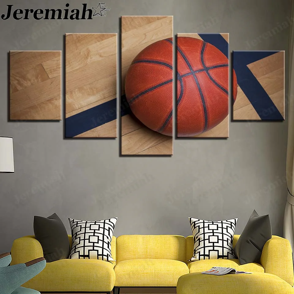 

Modern Basketball Canvas Poster Basketball Court Painting Hd Print Wall Art Nordic Room Home Decoration Accessories