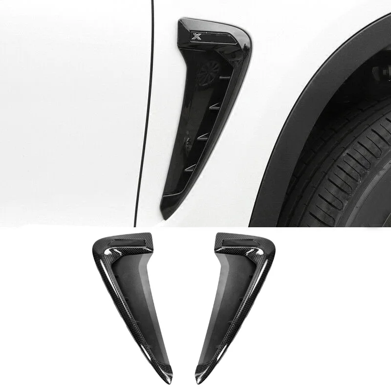 Автомобиль Настоящее углеродное волокно сторона тела впускная решетка крыло