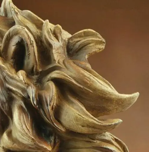 Креативная скульптура из смолы большая кошка голова льва бюст статуя животного