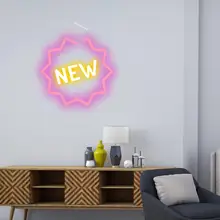 Индивидуальные неоновый светодиодный слово новый логотип номер