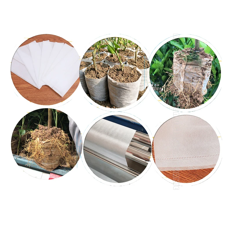 100 шт./лот биоразлагаемые нетканые мешки для рассады экологичные саженцев | Дом и