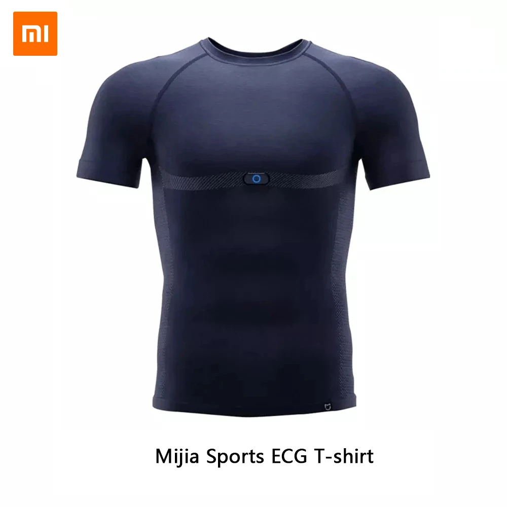 Новая Спортивная футболка Xiaomi Mijia Smart ADI ECG Chip Ponitors пульсометр усталость Глубина