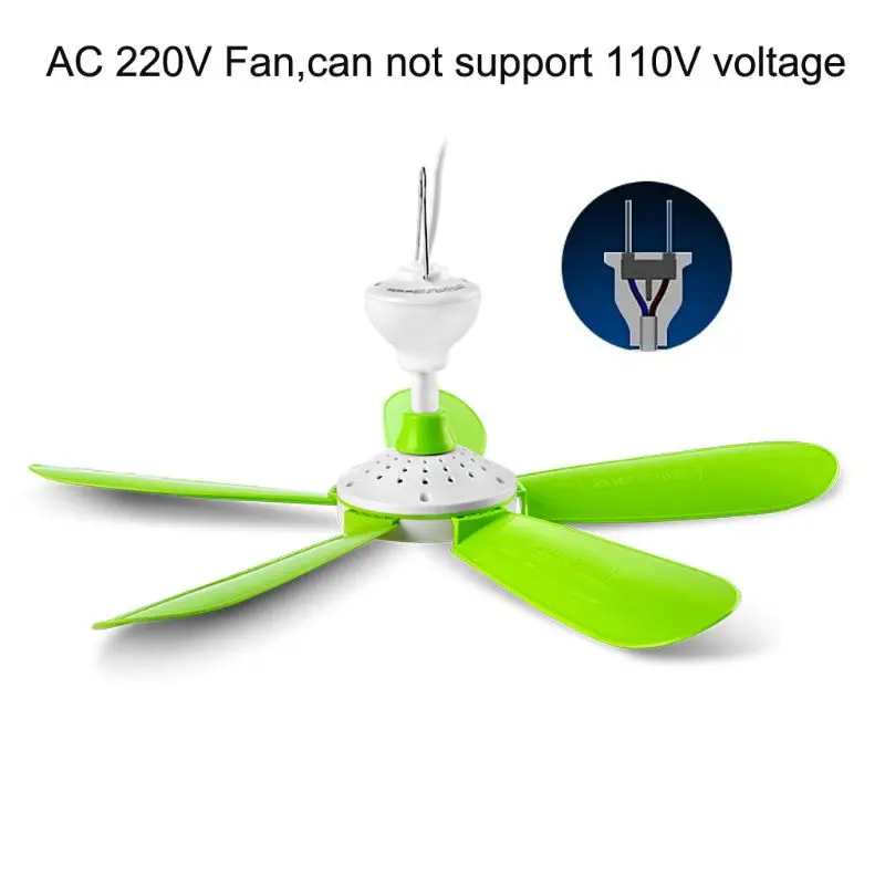 

AC 220V 7W 5 Leaves Mini Silent Household Dormitory Bed Electric Hanging Fan Ceiling Fan Energy Saving Cooling Fan