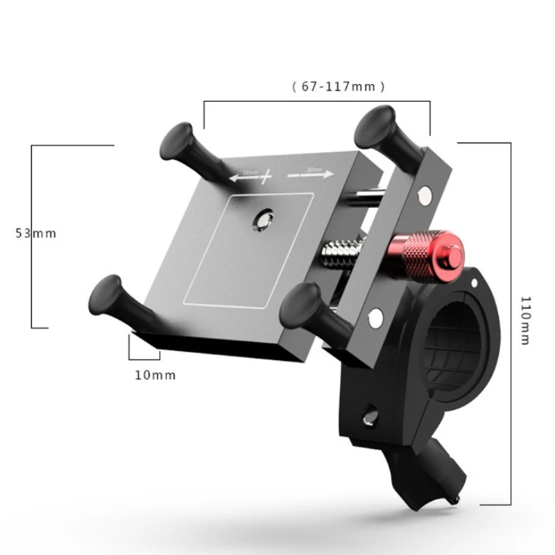 

Motorcycle Anti-Slip Faucet Mirror Mount Phone Holder Motor Scooter E-Bike Shockproof Stable Phone Holder Accesories