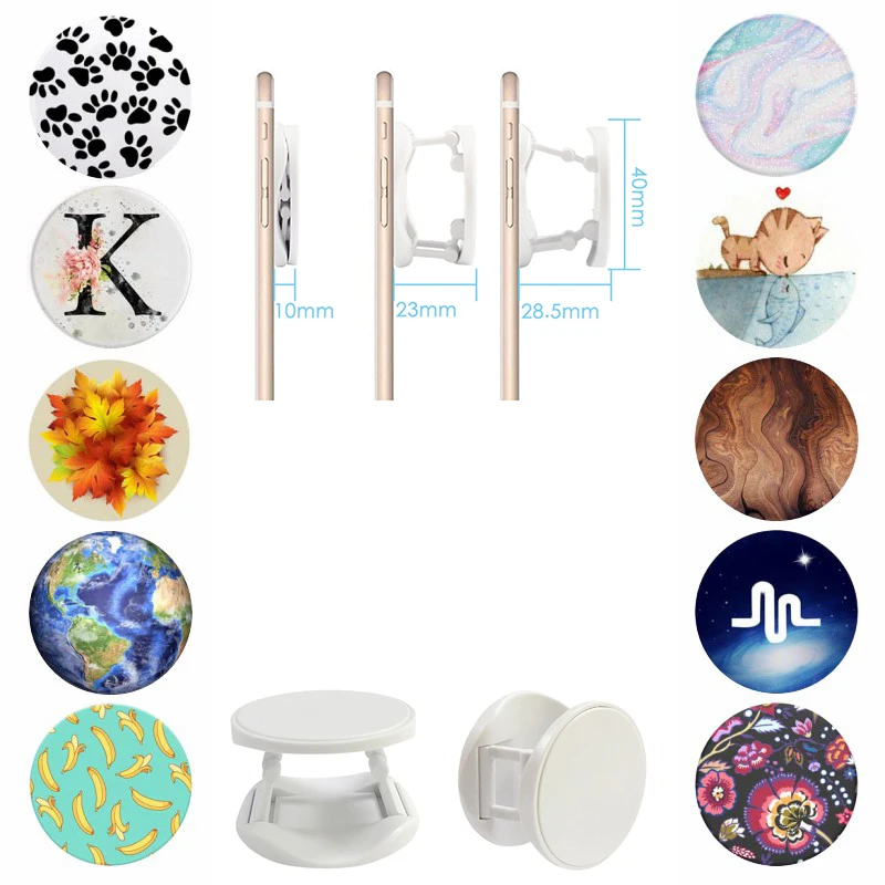 

Hot Musical попсокет for Mobile Phones Expanding Stand Grip Fold Phone Holder Phones Ring Portable pocket socket