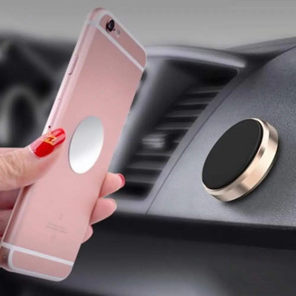 

Universal Creative Round Car Magnetic Air Vent Mount Phone Holder Bracket Stand For iPhone Samsung Xiaomi