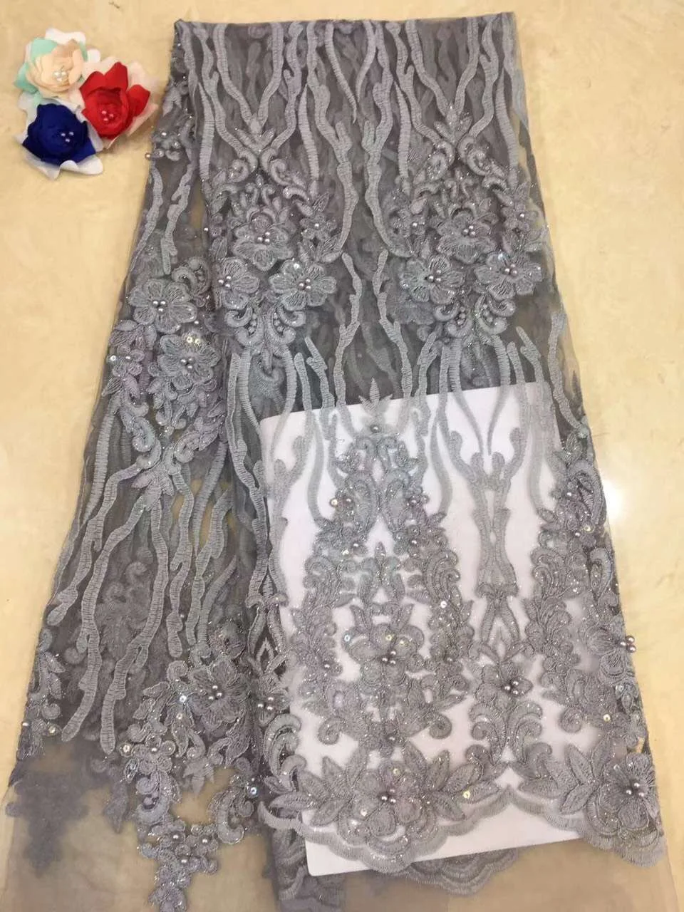 

Nigerian laces Fabric African Cord Laces Fabrics High Quality,Nigerian Guipure Cord Lace Fabric For Wedding Dress D203