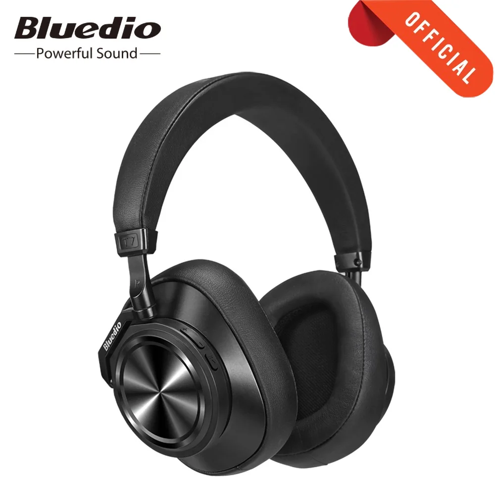 Наушники Bluedio T7 Plus с активным шумоподавлением умные наушники Bluetooth 5 0 повязка на