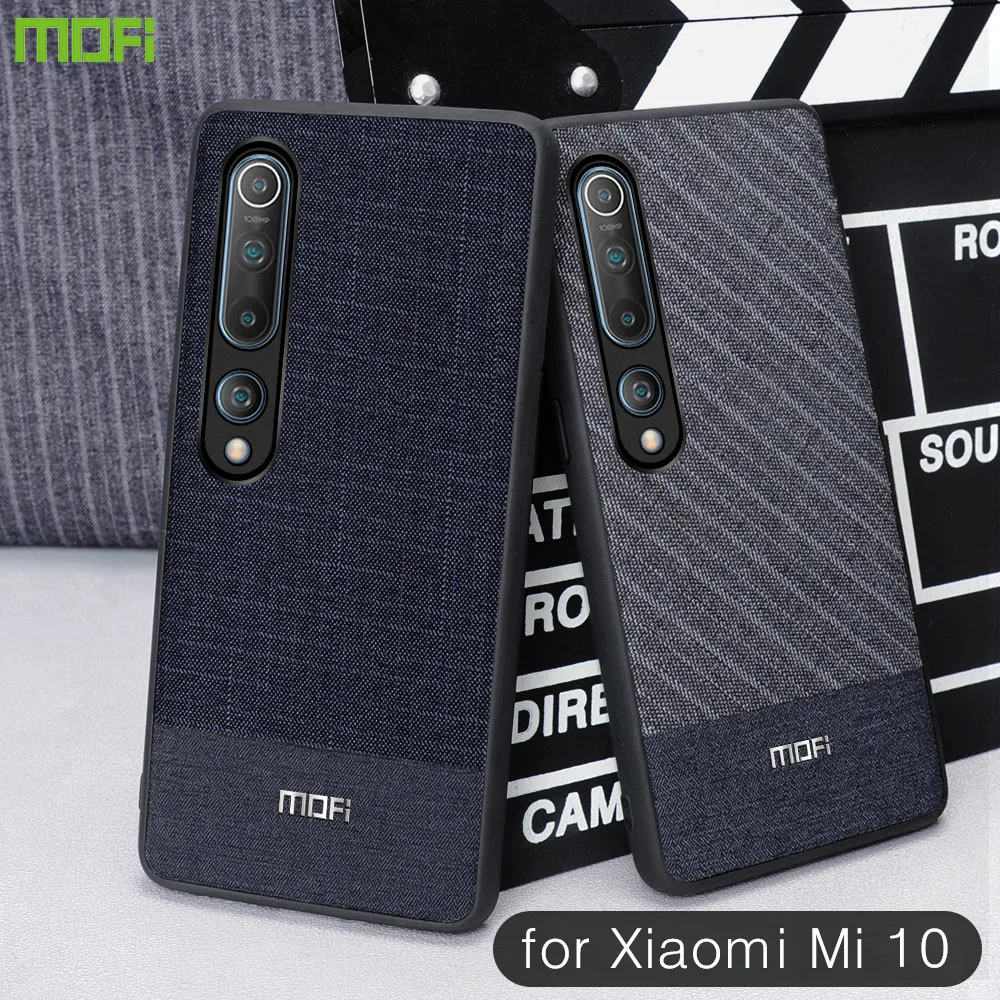 

Чехол для Xiaomi Mi 10, оригинальный ударопрочный чехол MOFi для Xiaomi Mi Note 10 Pro, тканевые чехлы, мягкие силиконовые чехлы