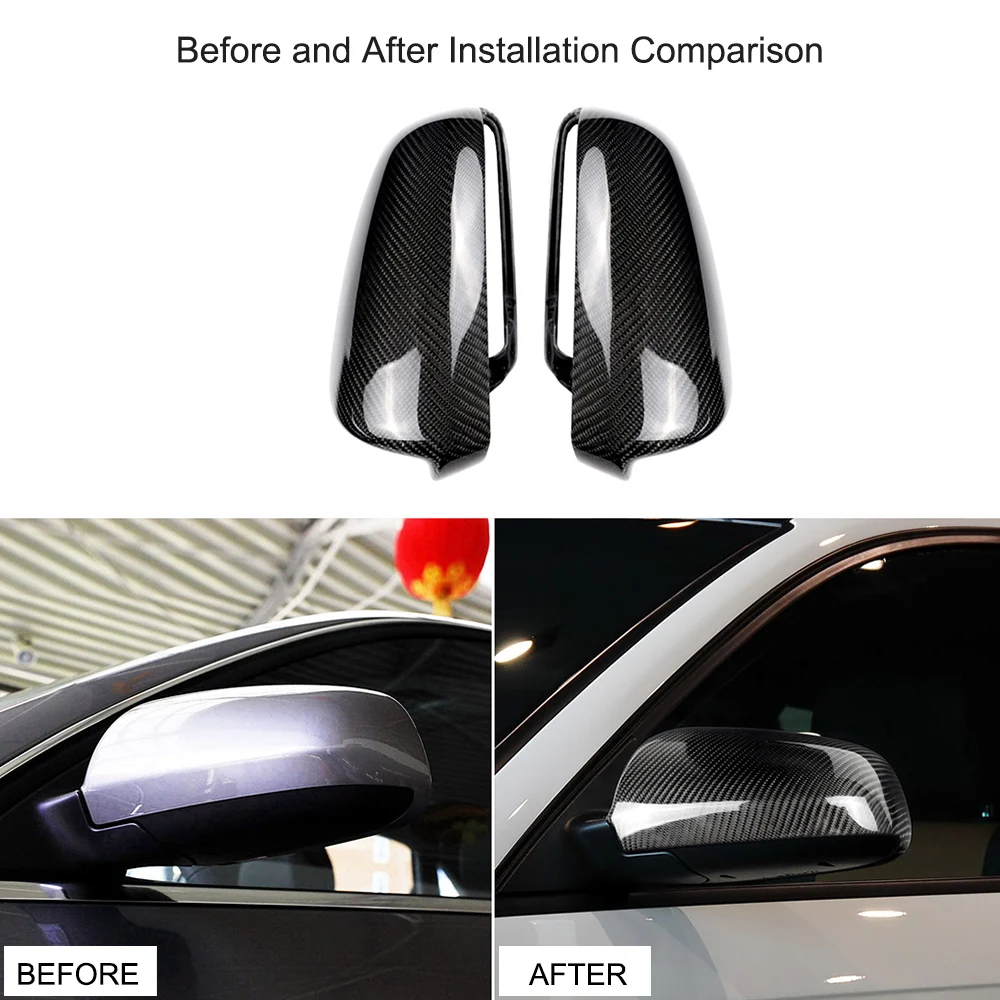 Зеркальные крышки с боковыми крыльями из углеродного волокна Сменные украшение