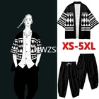 Футболка с принтом Токийский рептиз, летняя футболка из полиэстера, с черно-белым узором, хангаки, такичи, Кен, ругуцзи