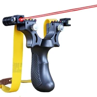 professional hunting slingshot with level high precision instrument for outdoor catapult slingshot balls laser aiming shooting