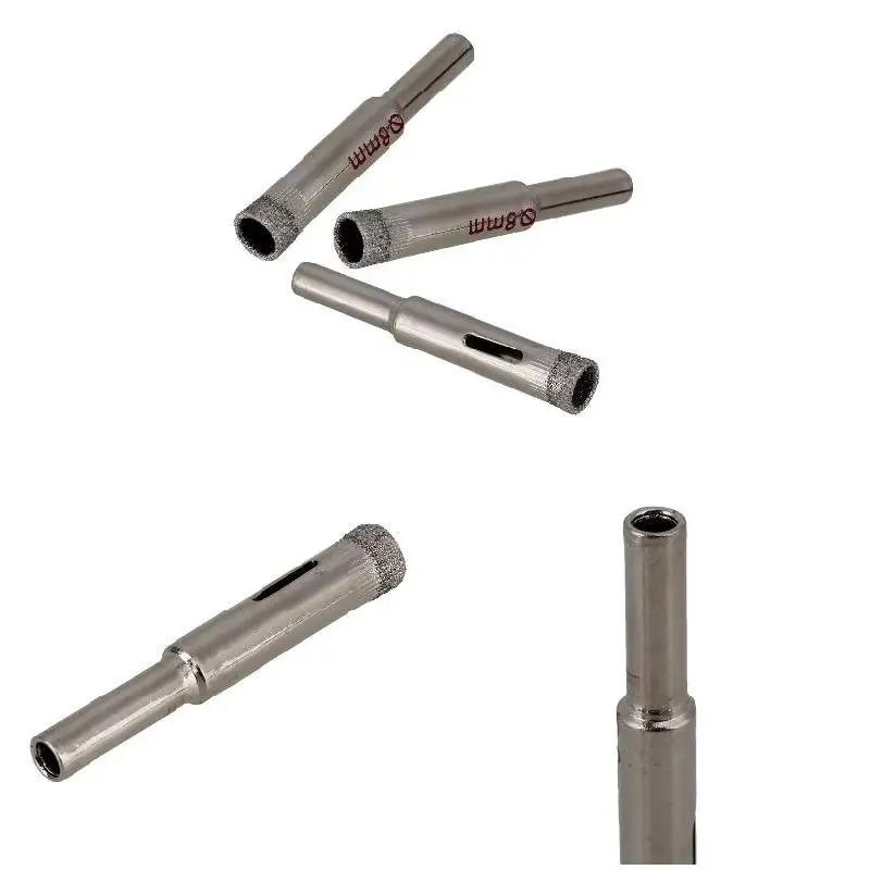 

10 PCS/Set 8MM Diamond Coated Drill Accessories Bits Hole Saw Glass Granite Cutter Opener Bits VJ-Drop
