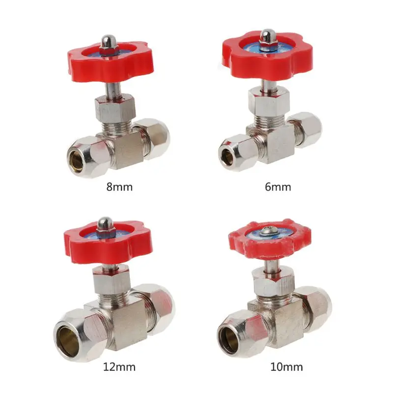 Карточный рукав игольчатый клапан двойной наконечник толстый латунный медная