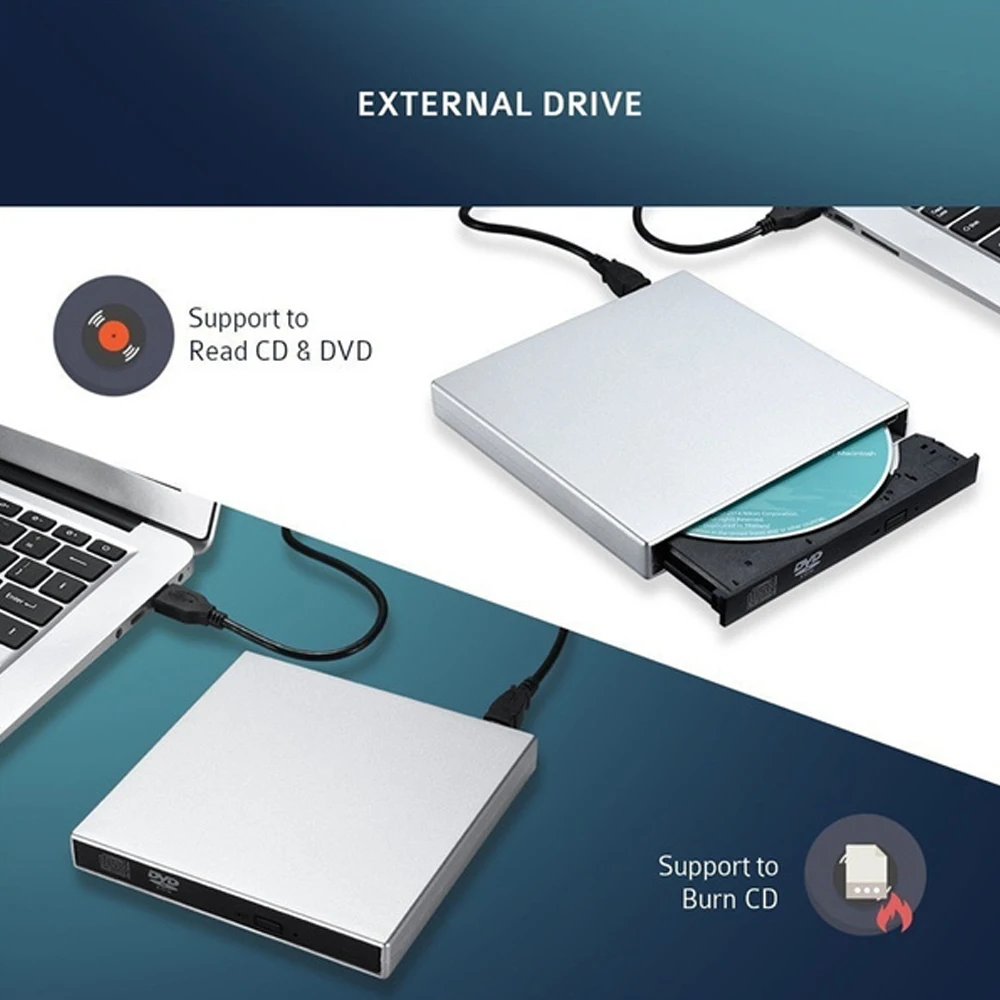 Внешний оптический привод новый тип C + USB 3 0 2 RW-DVD мобильный CD/проигрыватель для