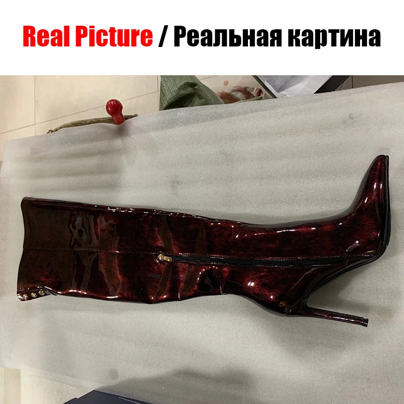 Новинка женские вечерние высокие сапоги SARAIRIS зимние модные облегающие выше