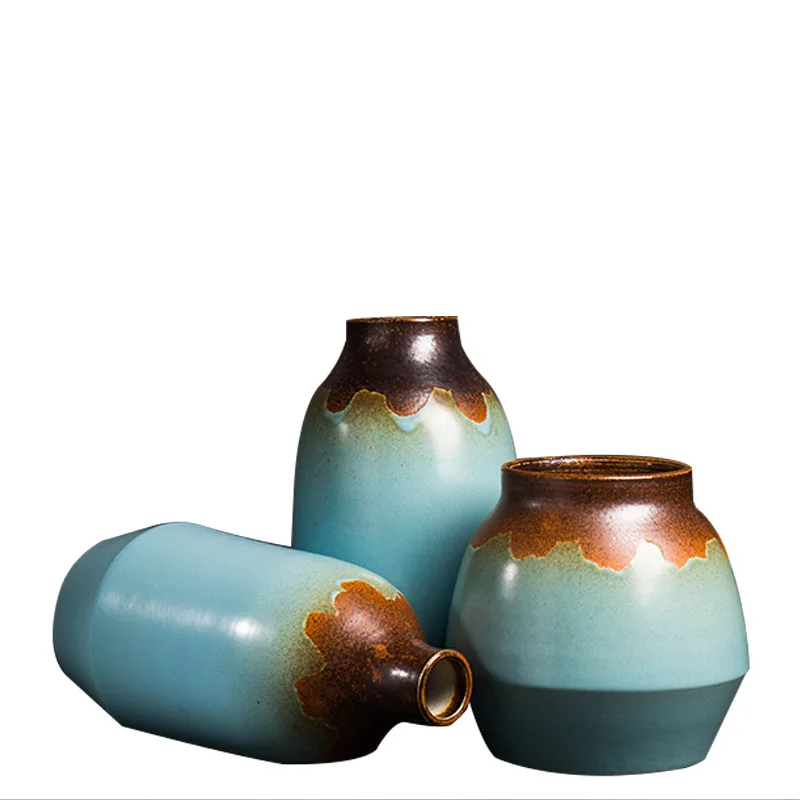 Домашняя декоративная фарфоровая ваза для цветов китайская керамическая