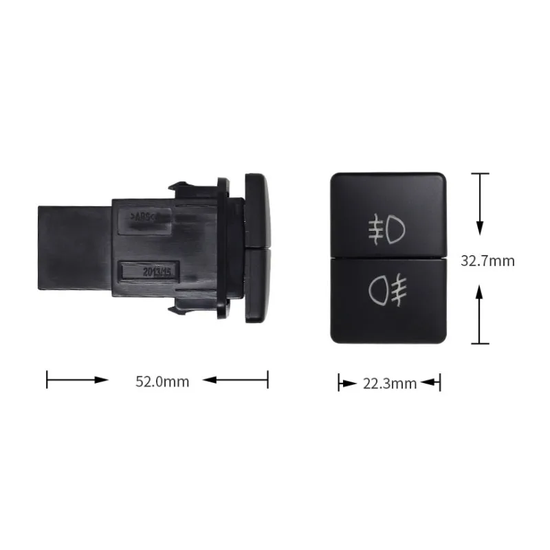 1 шт. Двухкнопочный переключатель двойной противотуманные фары радар мощность