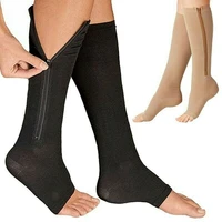3 pairs compression knee high socks 20 30mm hg graduated mens womens foot leg support stocking sport stockings open toe design