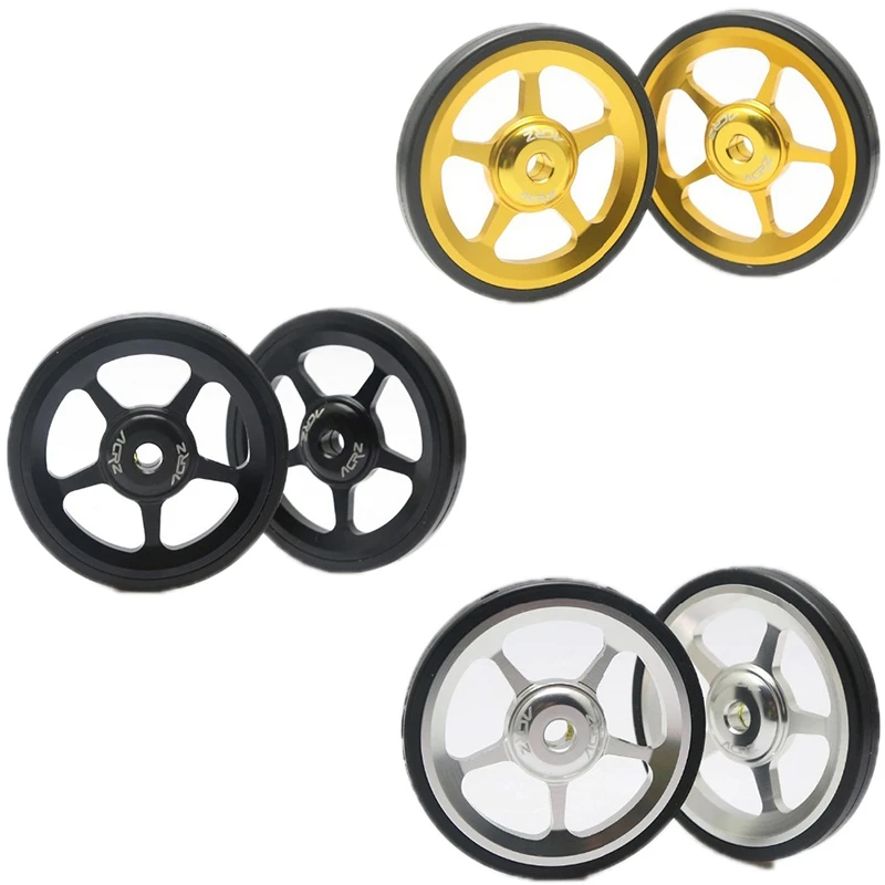 

7075 сплав, 1 пара, сверхлегкое легкое колесо для Бромптона, черный/серебристый/золотой