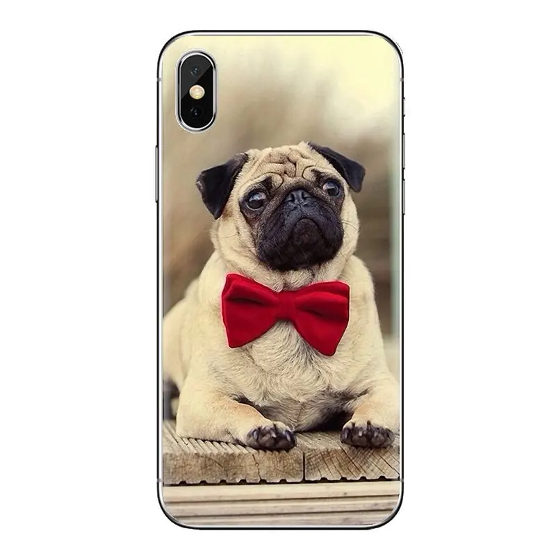 2018 new Cute cartoon pug Silicone Cover Bag For Huawei P Smart Y6 P8 P9 P10 Plus Nova P20 Lite Pro Mini 2017 SLA-L02 SLA-L22 2i |