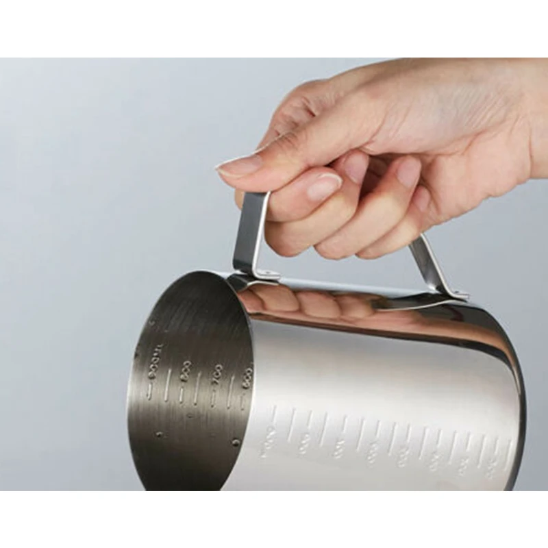 

C2-Stainless Steel Milk Jug Foaming Milk Jug Espresso Pot Barista Craft Coffee Latte Foaming Milk Jug