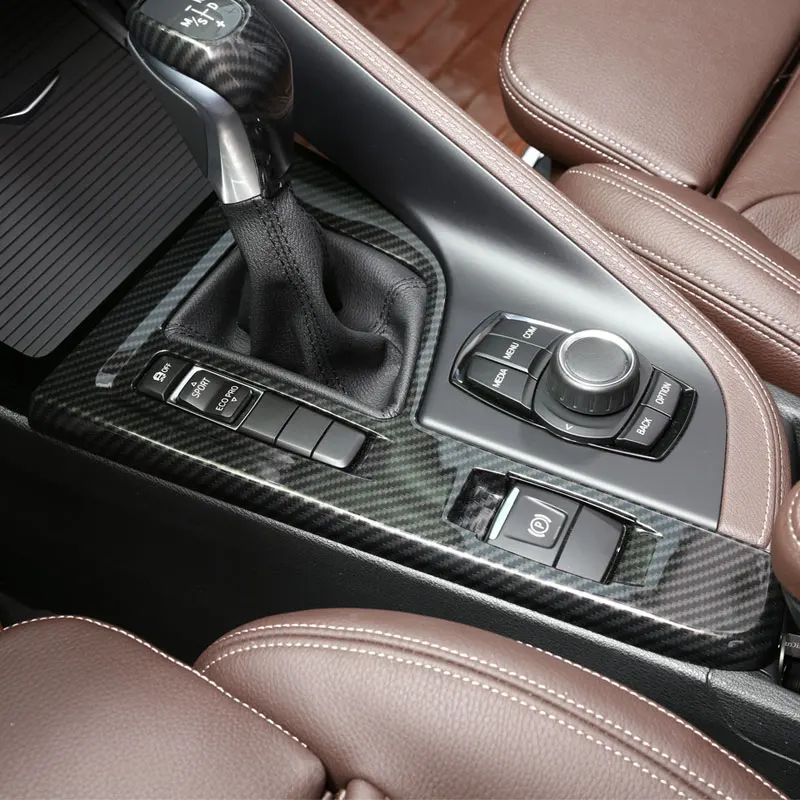 

Хромированная панель переключения передач из АБС-пластика, покрытая блестками, отделка, автомобильные аксессуары для BMW X1, F48, 20i, 25i, 25le, для левого руля 2016 +