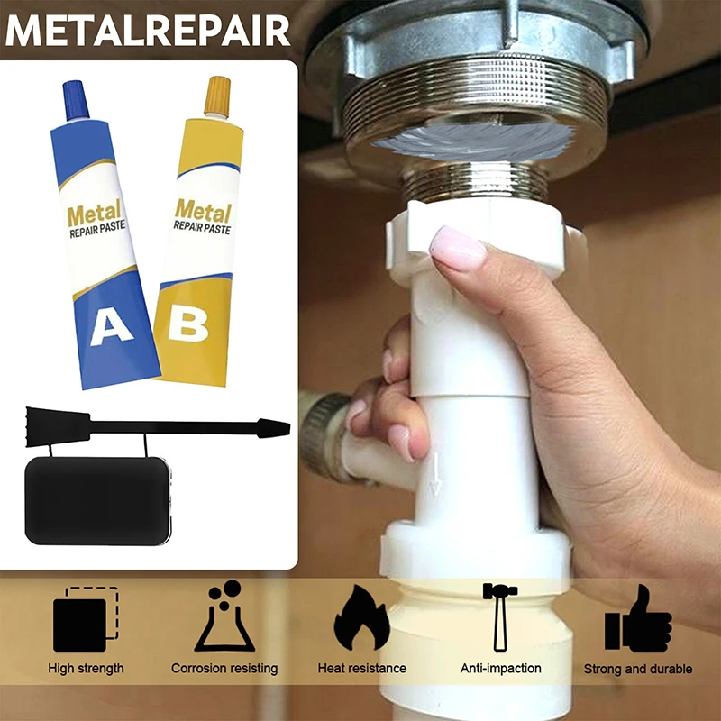 Металлический ремонт AB Клей нержавеющая сталь Алюминиевый сплав стекло пластик