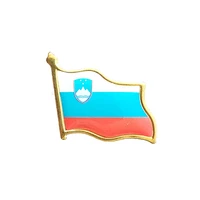 slovenia flag brooch tie nail electroplated gold enamel pin badge backpackhatcollargiven to menwomen so beautiful