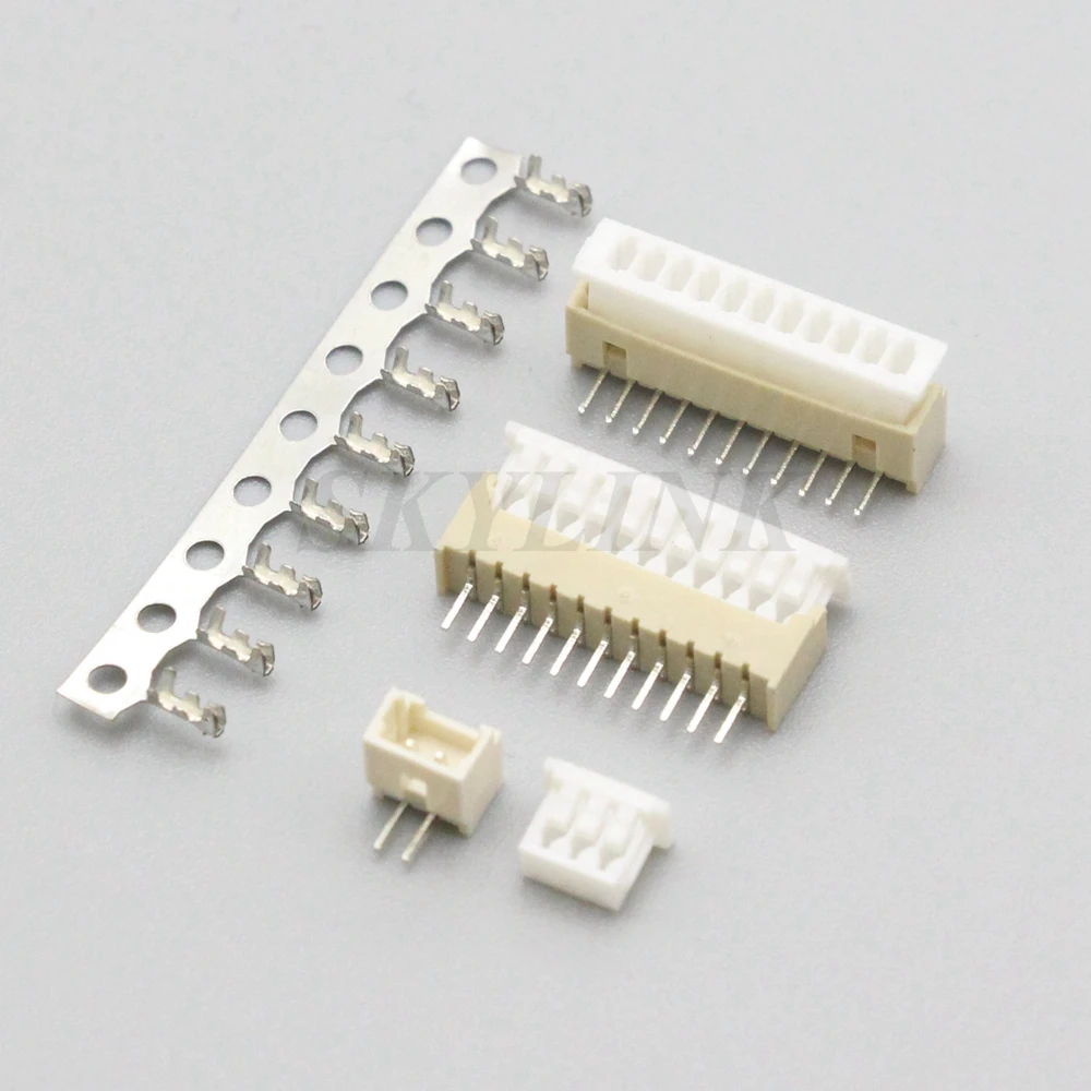 10 комплектов MICRO JST 1 25 мм разъем 2p 3p 4p 5p 6p 7p 8p 9p 10p 11p 12Pin штыревой с прямым углом +