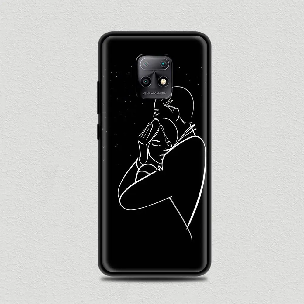 

Kiss Luxury Line Drawing Art Prints Love Case For Redmi Note 9 9S 8 8T 7 Pro 7 7A 8 8A 9A 9C 9T Coque Note 10 Pro MAX Cover
