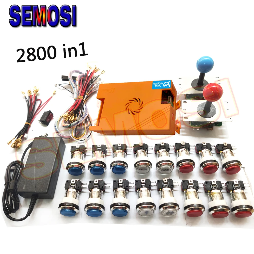 2 игрока оригинальная коробка Pandora фотокопия джойстик SANWA хромиросветодиодный