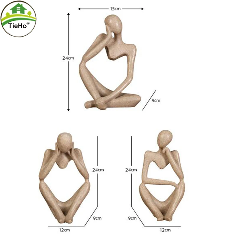 

Creative Resin Modern Abstract Character Art Craft Sculpture Home Living Room Hotel Decoration Small Ornaments