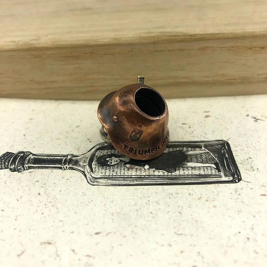 Outdoors DIY Tools EDC Brass Copper World War Helmet Skull Knife Beads Lanyard Pendants Key Rings Accessories | Спорт и развлечения