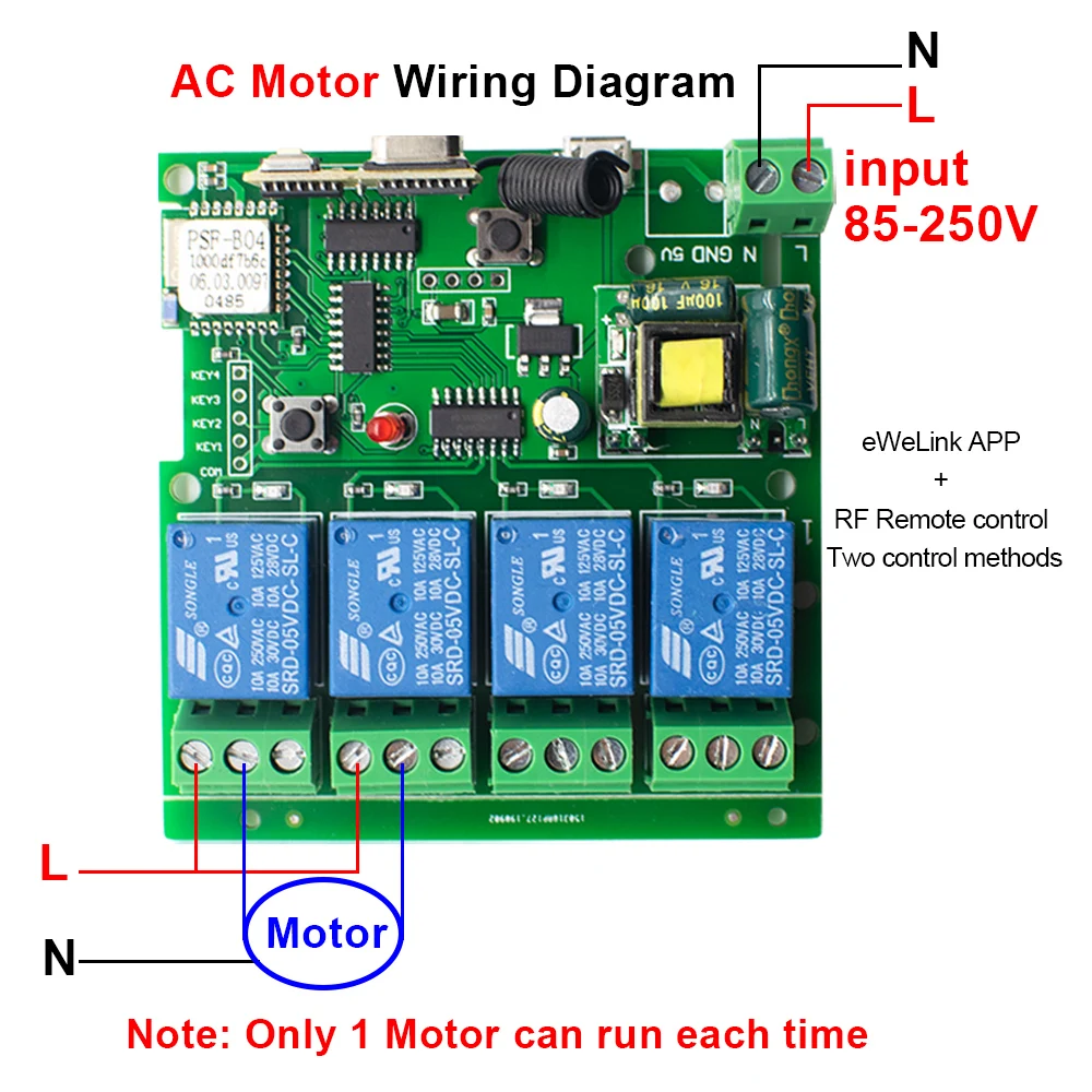 DC 7V-32V 220V 4 Channel Wifi Relay Module Wireless Remote Control Switch Jog Self-Lock Phone APP For Smart Home 12V 24V | Безопасность